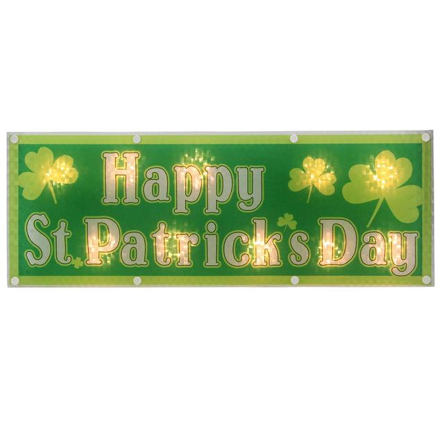 Northlight 17in. Lighted Holographic Happy St. Patrick's Day