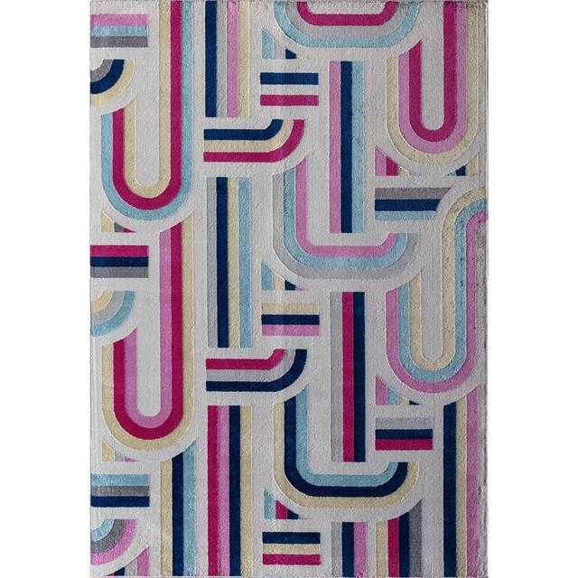 Elizabeth Sutton Vera Retro Rectangular Area Rug