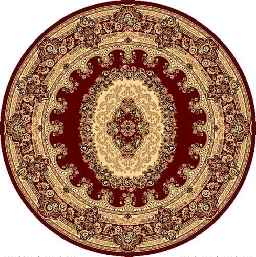 Rugs America(tm) New Vision Kerman Round Rug - Red