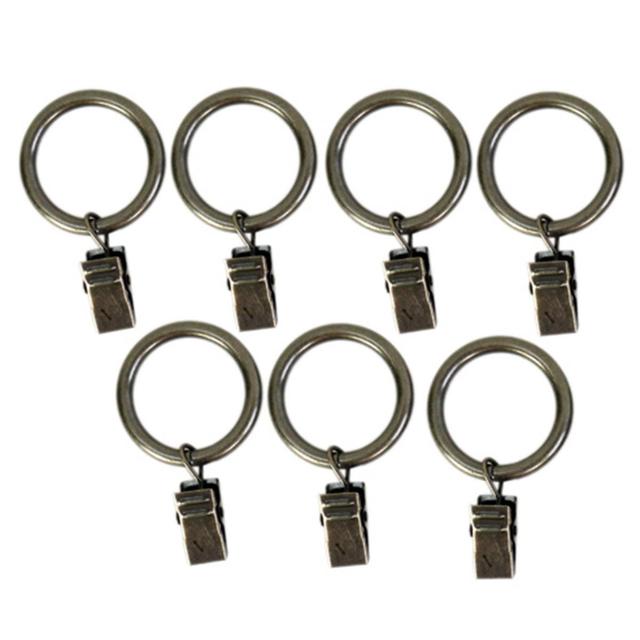 Clip Rings for 5/8-3/4in. Curtain Rod