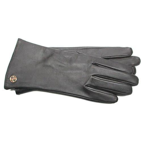 Womens Adrienne Vittadini Cashmere Blend Leather Gloves