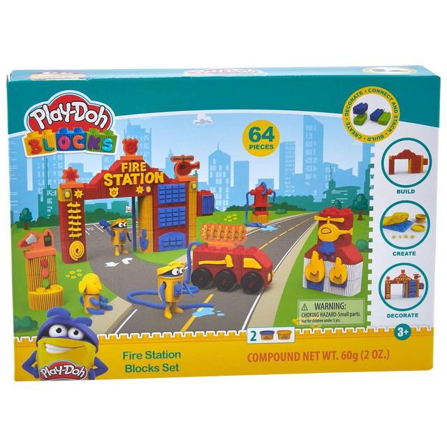 Play-Doh(R) 64pc. Fire Station Block Set