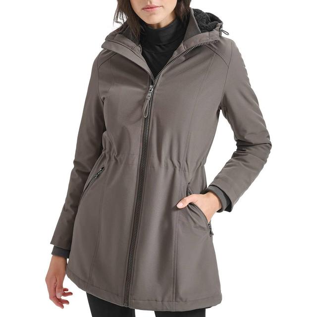 Womens Calvin Klein Softshell Anorak Jacket with Sherpa Lining