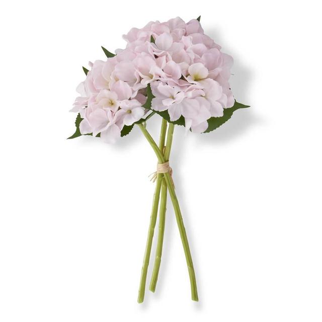 K&K Interiors Pink Real Touch Hydrangea Bundle