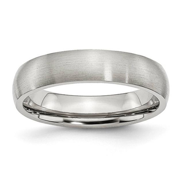 Mens Gentlemen's Classics(tm) Stainless Steel 5mm Wedding Band