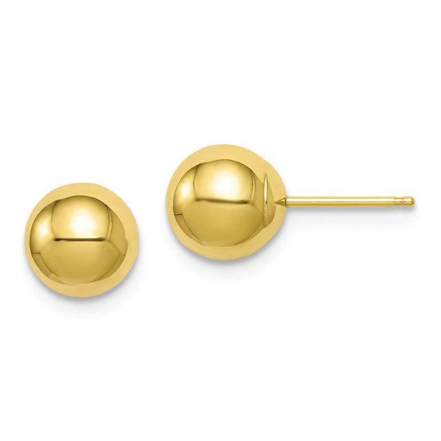 Gold Classics(tm) 10kt. Polished 7mm Ball Post Earrings