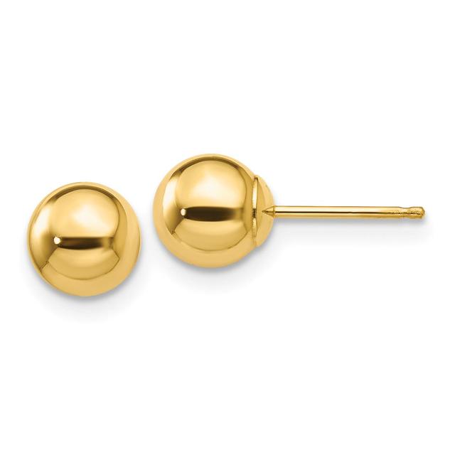 Gold Classics(tm) 14kt. Gold 6mm 3D Ball Stud Earrings