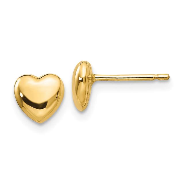 Gold Classics(tm) 14kt. Yellow Gold Heart Stud Earrings