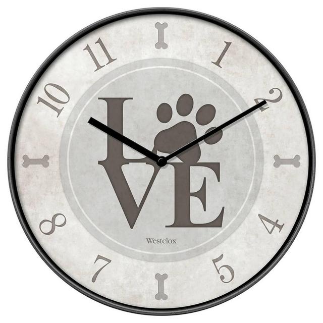 Westclox 10in. Love Paws Wall Clock