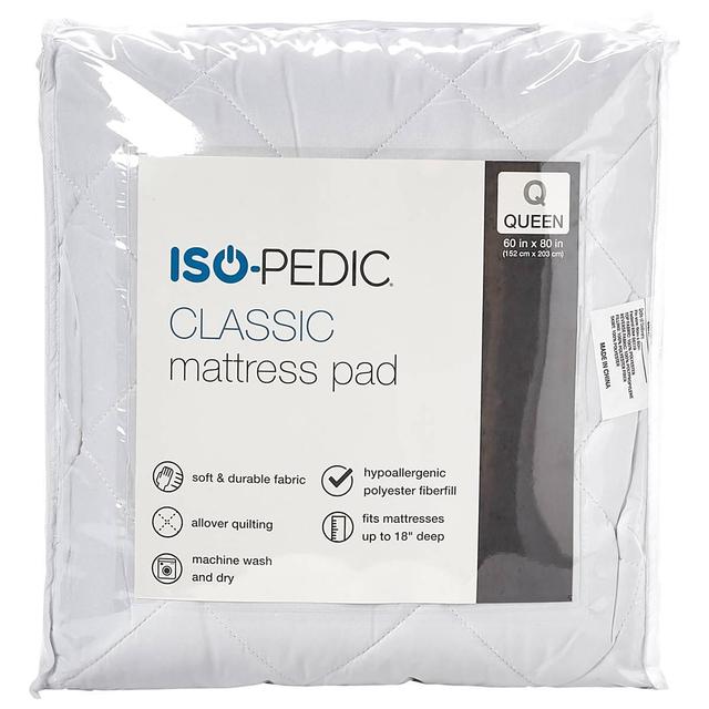 ISO-PEDIC Basic Microfiber Quilted Mattress Pad