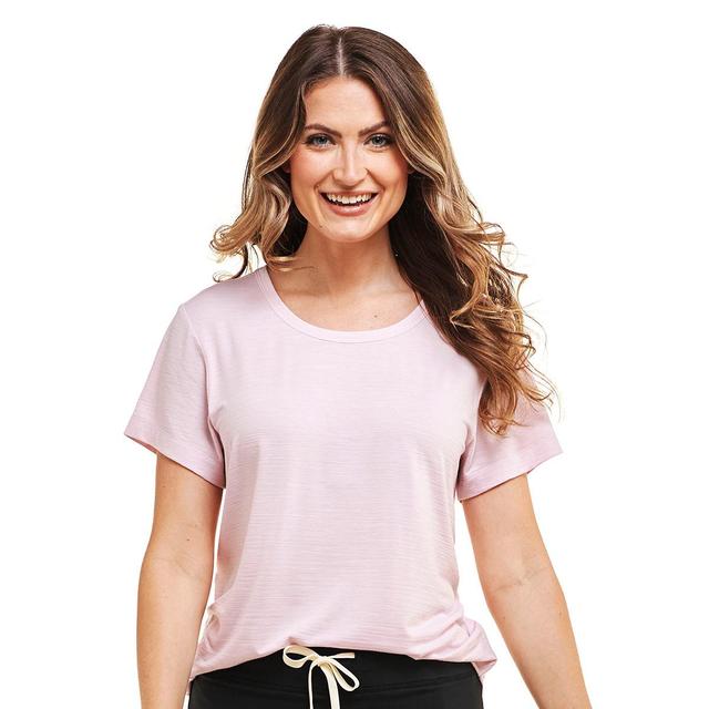 Bally Fashions Leah High-Low Tee with Keyhole Back