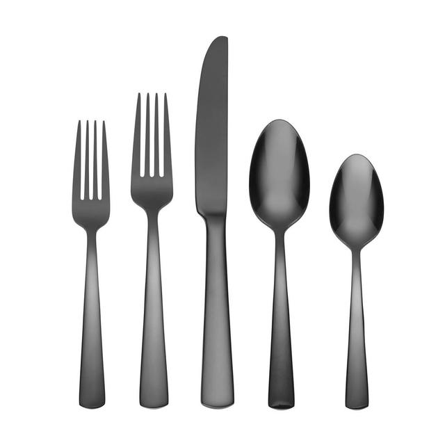 Oneida Aptitude Glossy Midnight 20pc Flatware Set