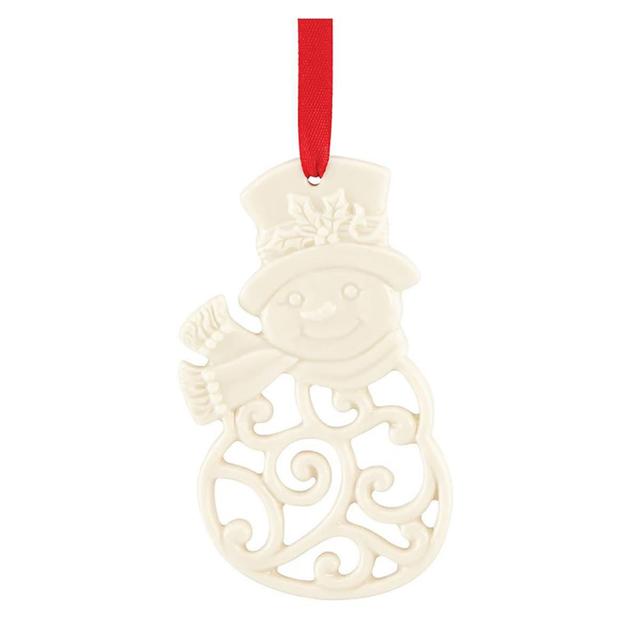 Lenox(R) Pierced Snowman Charm Ornament
