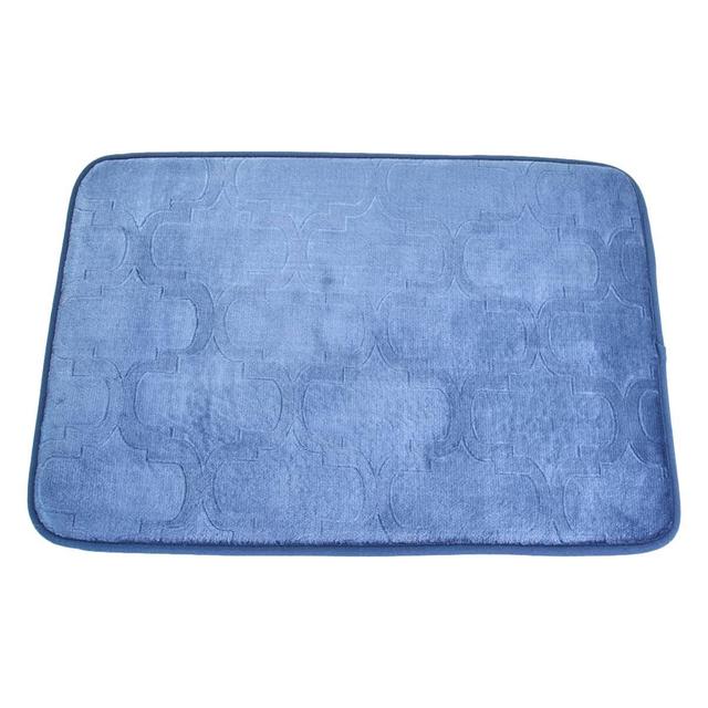 Memory Foam Geometric Bath Rug