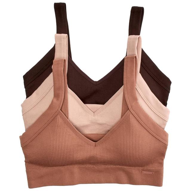 Womens Danskin 3pk. Seamless Rib Bralettes DS7704-3PKU