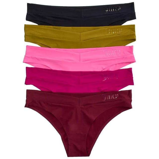 Juniors Juicy Couture 5pk. Solid Laser Bikini Panties-JC5530-5PKZ