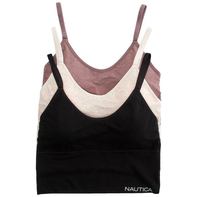 Womens Nautica 3pk. Seamless Longline Bralettes NT6638-3PKN