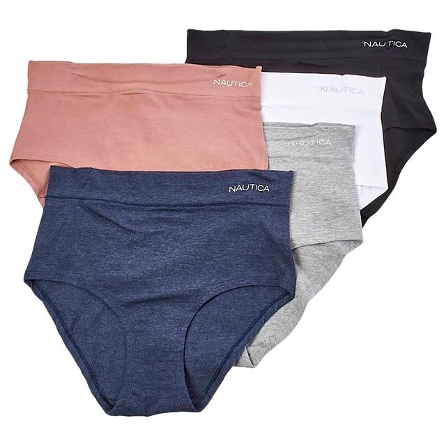 Womens Nautica 5pk. High-Waist Brief Panties - NT3042-5PKN