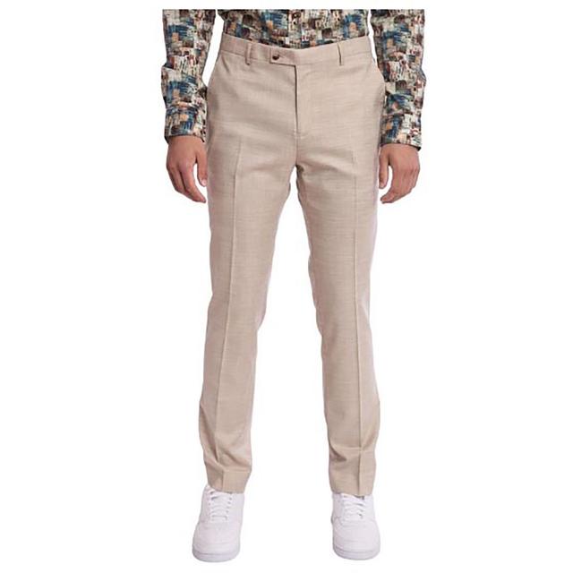 Mens Paisley & Gray(R) Slim Fit Suit Pants - Cream Beige