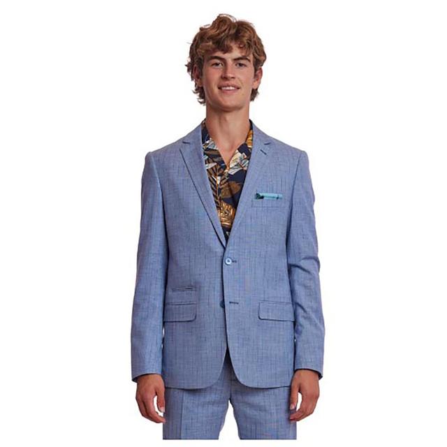 Mens Paisley & Gray(R) Suit Jacket - French Blue