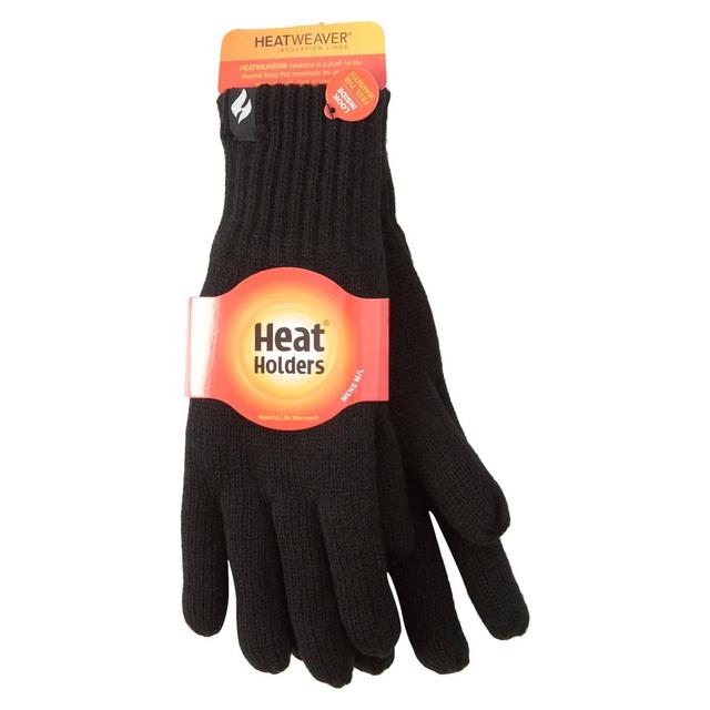 Mens Heat Holders(R) Sherpa Lined Knit Gloves