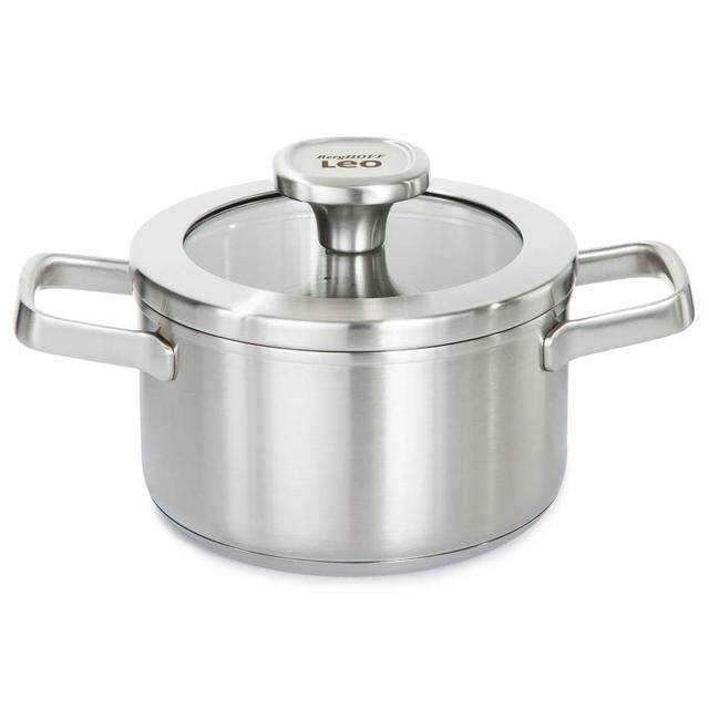 BergHOFF Leo Graphite Stainless Steel 6.25in. Stockpot w/ Lid