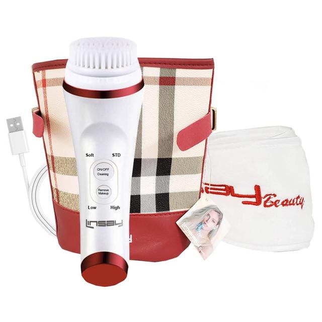 Linsay Ultrasonic Facial & Body Cleansing Brush Bundle