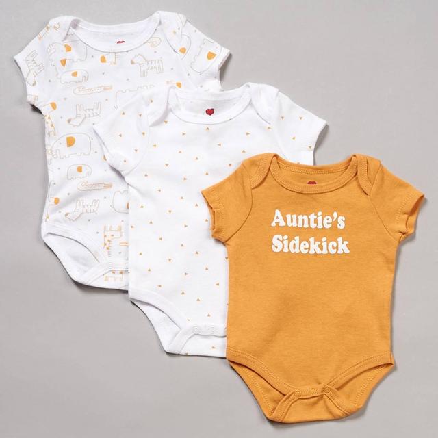 Baby Girl (NB-9M) Mini Hop 3pk. Aunties Sidekick Bodysuit Set