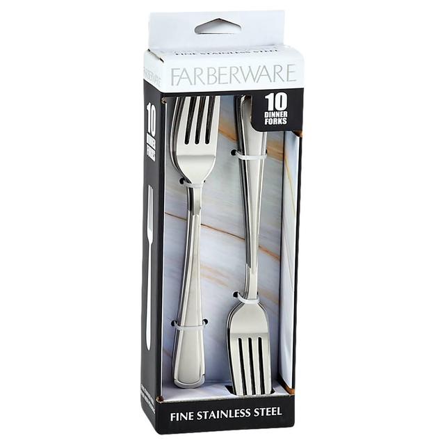 Farberware(R) Set of 10 Chelsea Dinner Forks