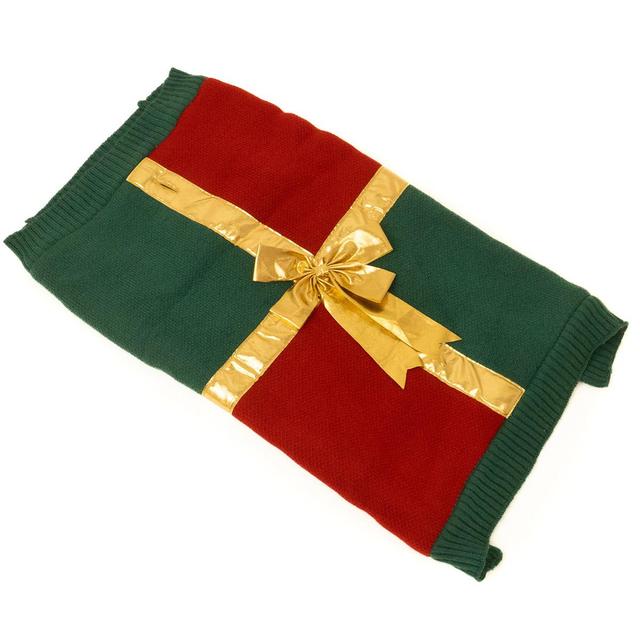 North Paw Christmas Present Pet Sweater