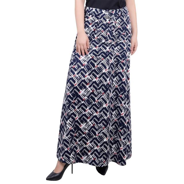Womens NY Collection Geometric O-Ring Sash Belt Skirt