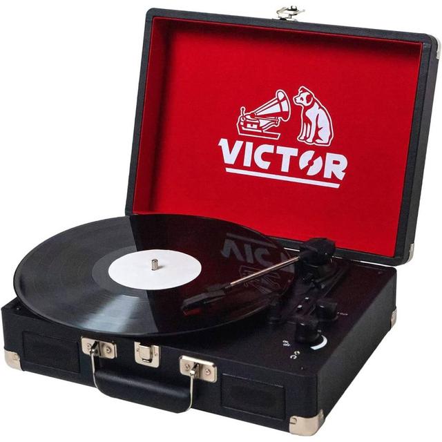 Victor Bluetooth Suitcase Turntable - Black