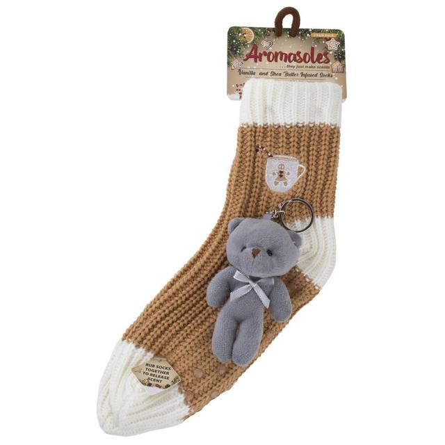 Aromasoles 2pk. Vanilla & Shea Butter Infused Mug Socks