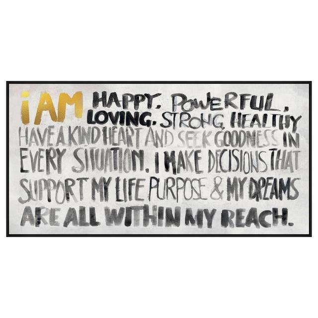 Artisan Home I Am Graffiti Canvas Wall Decor