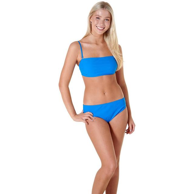 YMI Juniors Solid Bandeau Bikini Set with Removable Straps