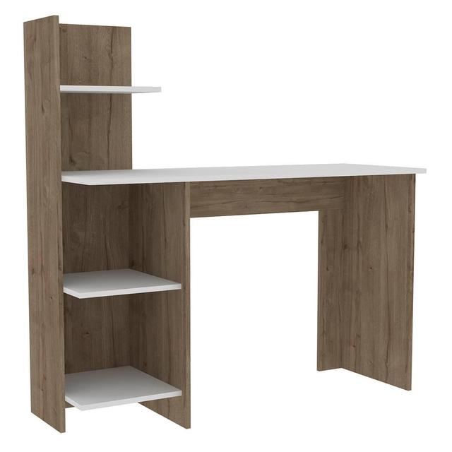 FM FURNITURE Tecoa 4-Tier Shelf Desk