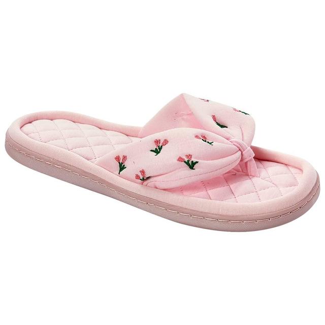 Womens Nanette Lepore Jersey Thong Slippers