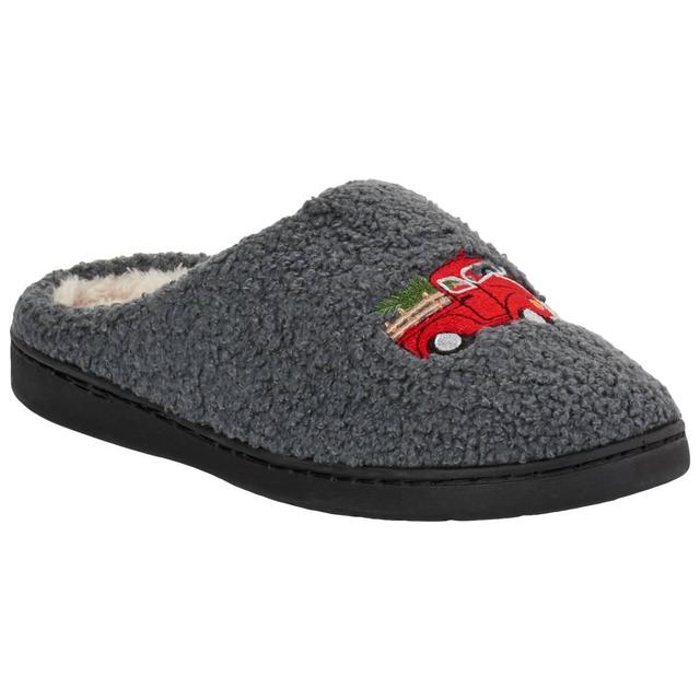 Mens Preswick & Moore(R) Truck with Christmas Tree Slippers