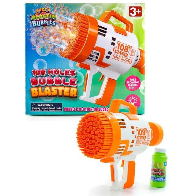 Buzzy Blastin Bubbles 108 Hole Bubble Blaster Machine
