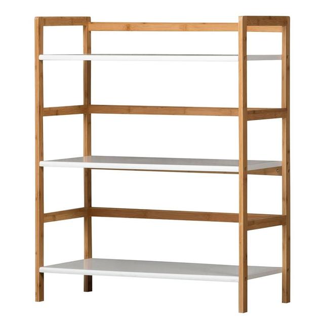 eccostyle(tm) 3-Tier Bamboo Frame Stackable Bookshelf