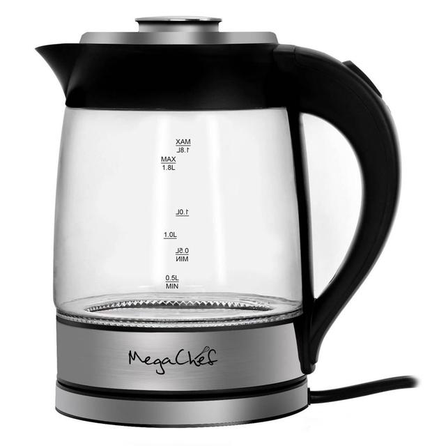 MegaChef 1.8 Liter Cordless Electric Tea Kettle with Tea Infuser
