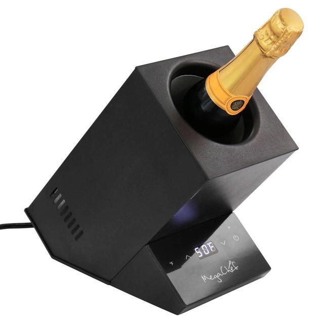 MegaChef Electric Black Wine Chiller with Digital Display