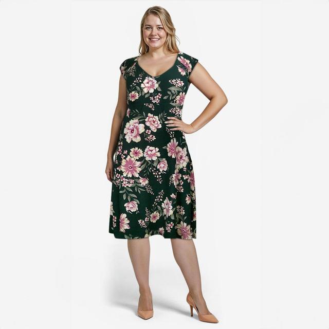 Juniors Plus Derek Heart A-Line Babydoll Dress w/ Picot Trim