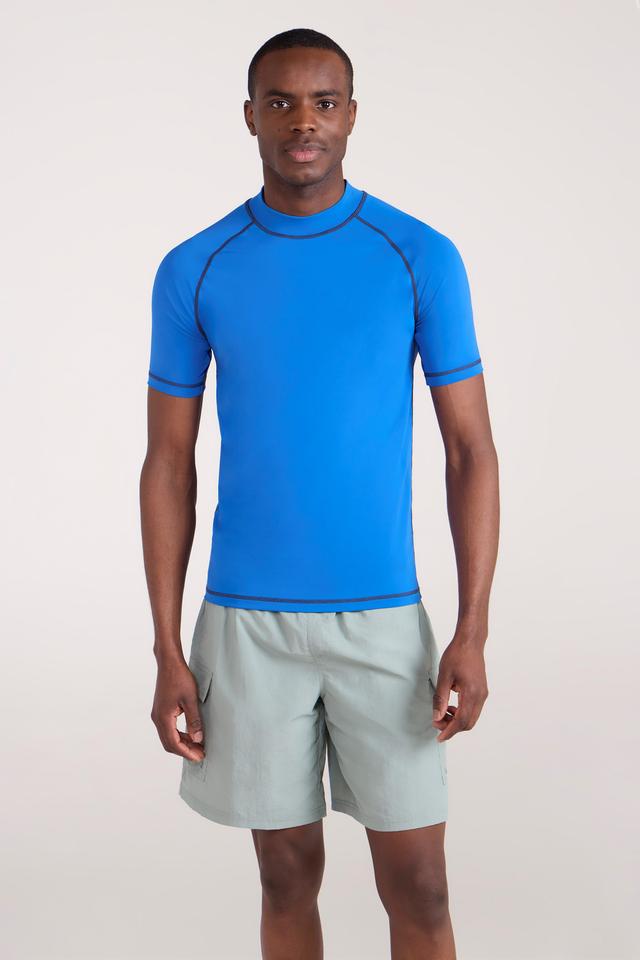 Mens UV Rash Vest - Blue