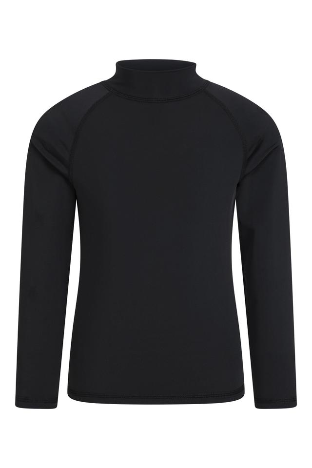 Kids Long Sleeved Rash Vest - Black
