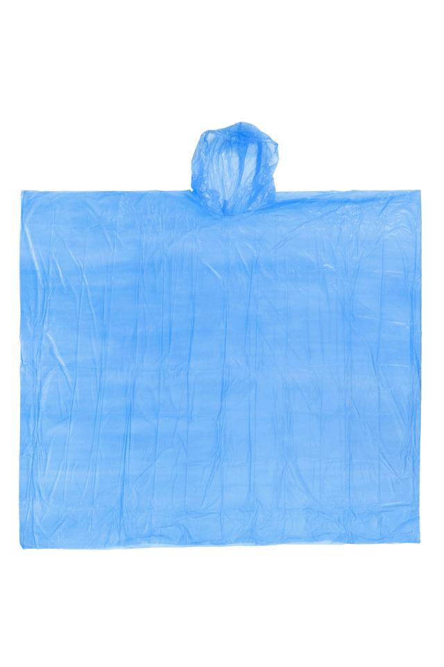 Disposable Unisex Poncho - Blue