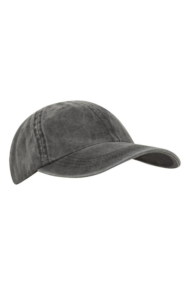 Washed Mens Baseball Cap - Black