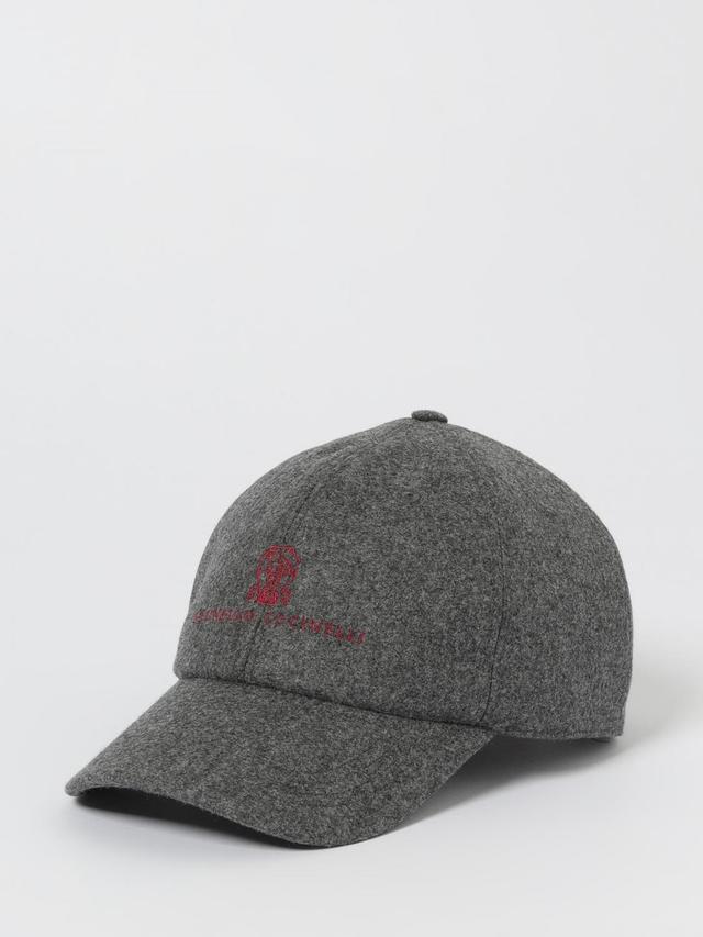 Hat BRUNELLO CUCINELLI Men color Charcoal