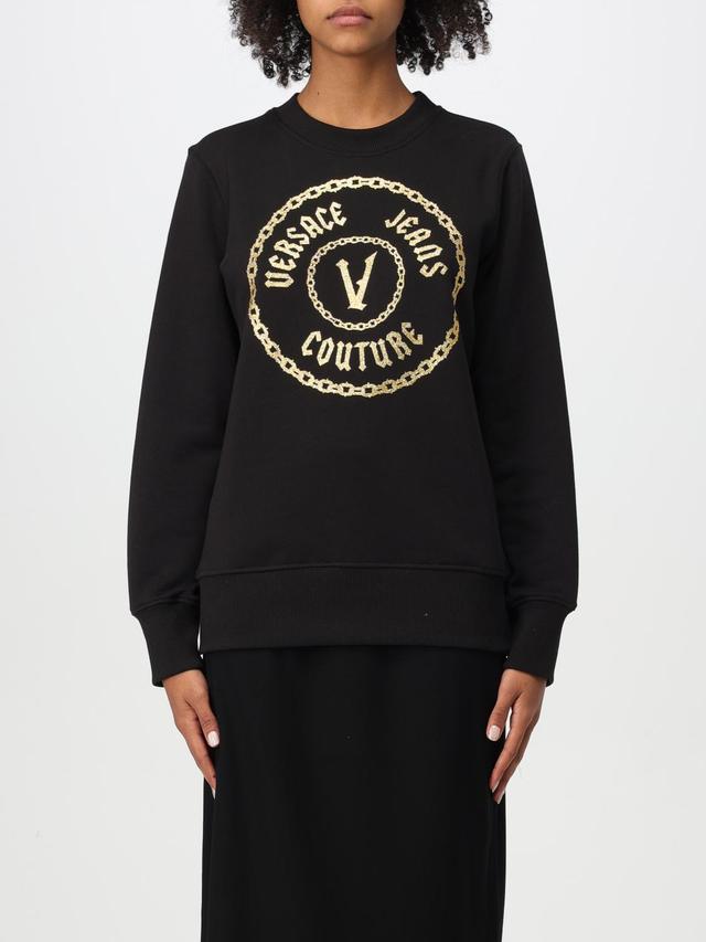 VERSACE JEANS COUTURE Sweatshirt Woman color Black