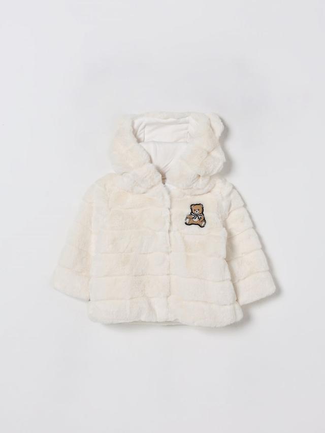 Jacket MOSCHINO Kids color White
